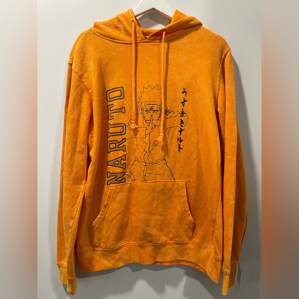 Naruto Orange Hoodie Sz. Medium Brand New With Tags.